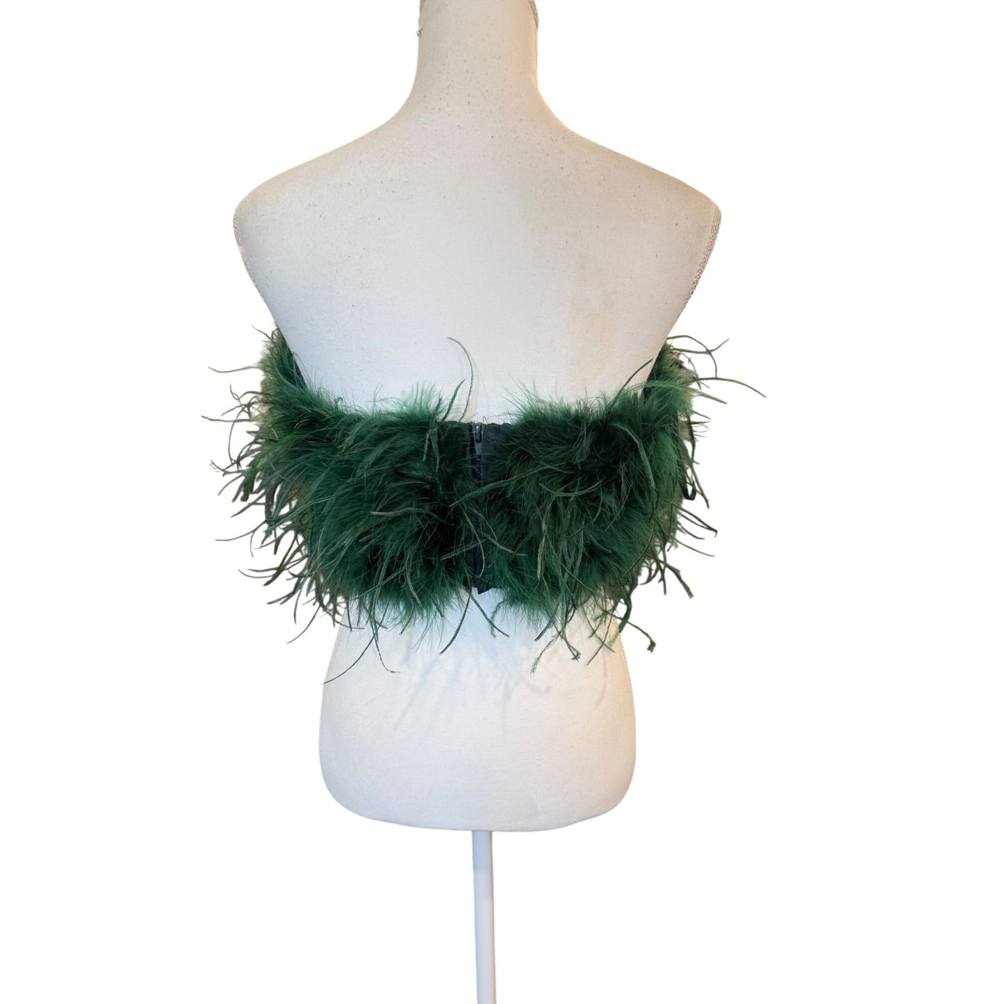 Lamarque Zaina Feather Bustier Bandeau, Large (fits M)