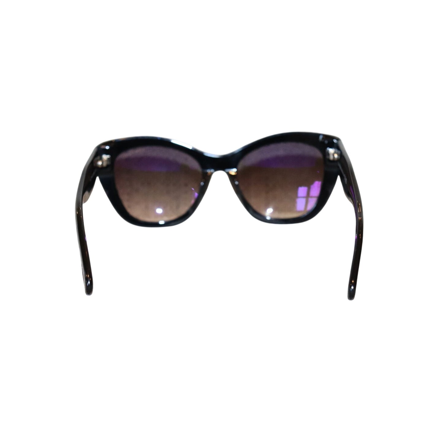 Tom Ford Womens Cat-Eye Black Sunglasses With Gradient Lenses Made In Italy
