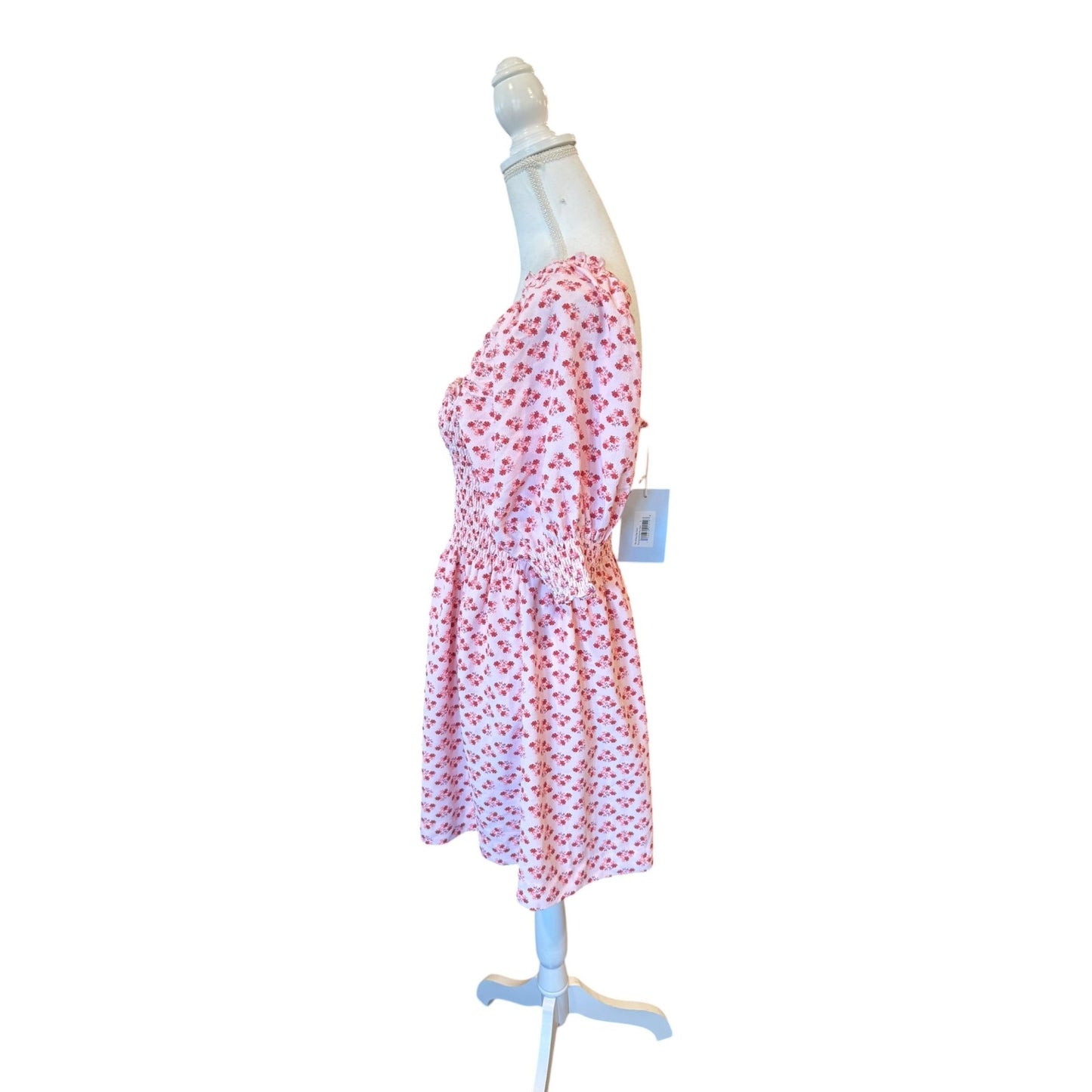 Hill House Pink Athena Nap Dress With Ruffle Sleeves, Small NWT