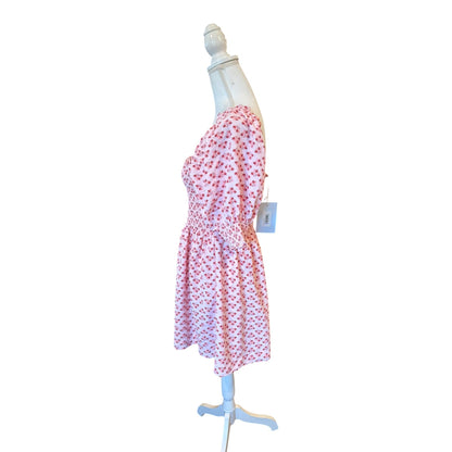 Hill House Pink Athena Nap Dress With Ruffle Sleeves, Small NWT