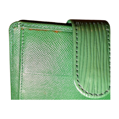 Louis Vuitton Epi Leather Wallet, Green