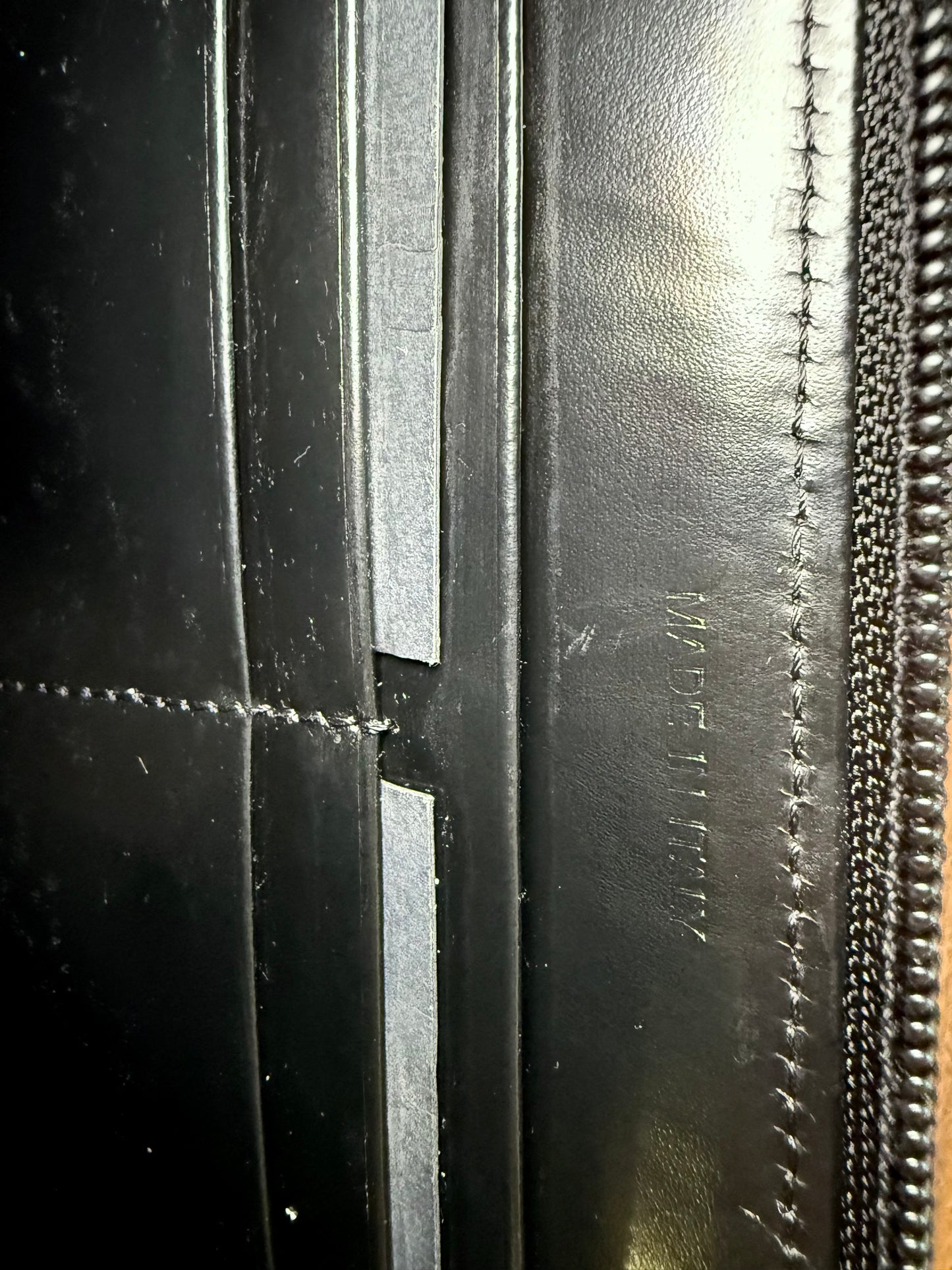 Prada Black Zipper Wallet