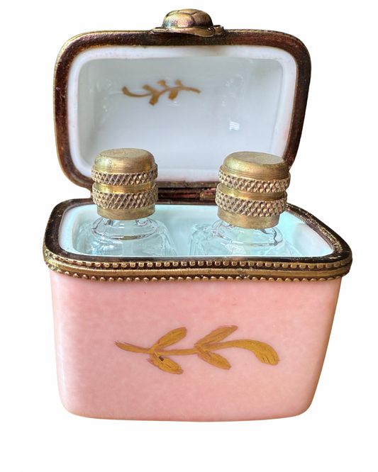 Vintage Limoges Scent Bottle Case