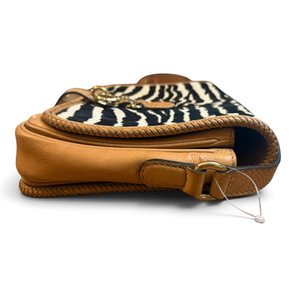 Gucci Marrakech Zebra Print Pony Hair Messenger Flap Bag with COA
