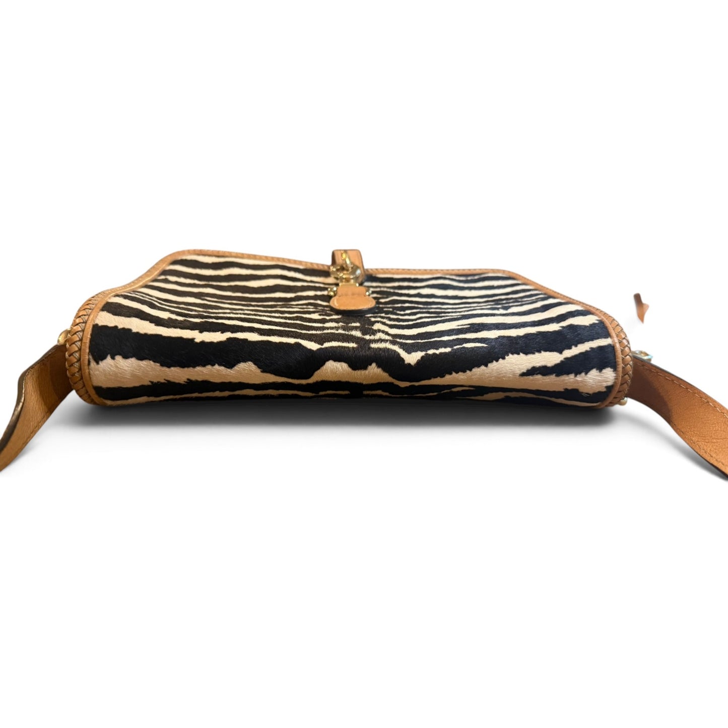 Gucci Marrakech Zebra Print Pony Hair Messenger Flap Bag with COA