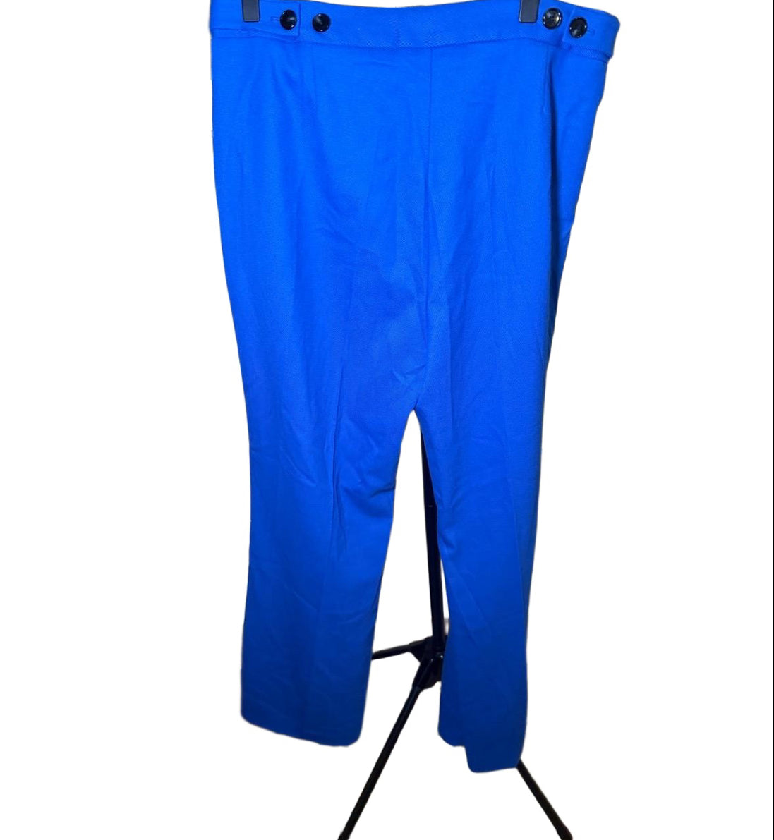 New BOSS Talia Wide Leg Long Trousers Size 12 Royal Blue