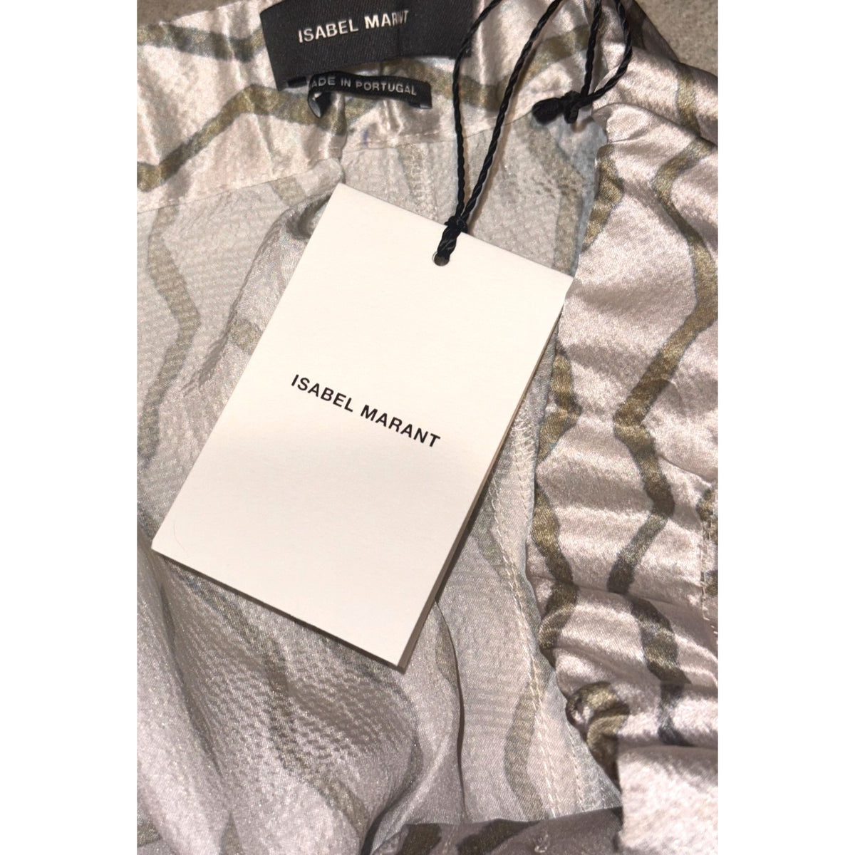 Isabel Marant Sonia printed hammered silk pants Size 42/US 10 NWT