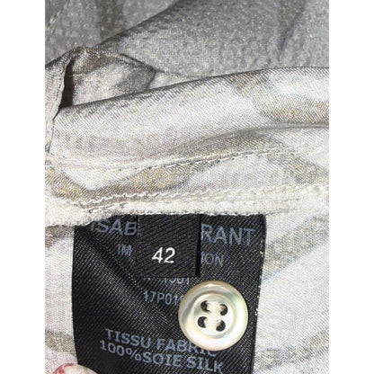 Isabel Marant Sonia printed hammered silk pants Size 42/US 10 NWT