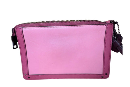 New Coach Dreamer Wristlet Wallet (Style #76150) – True Pink / Mauve Color-Block