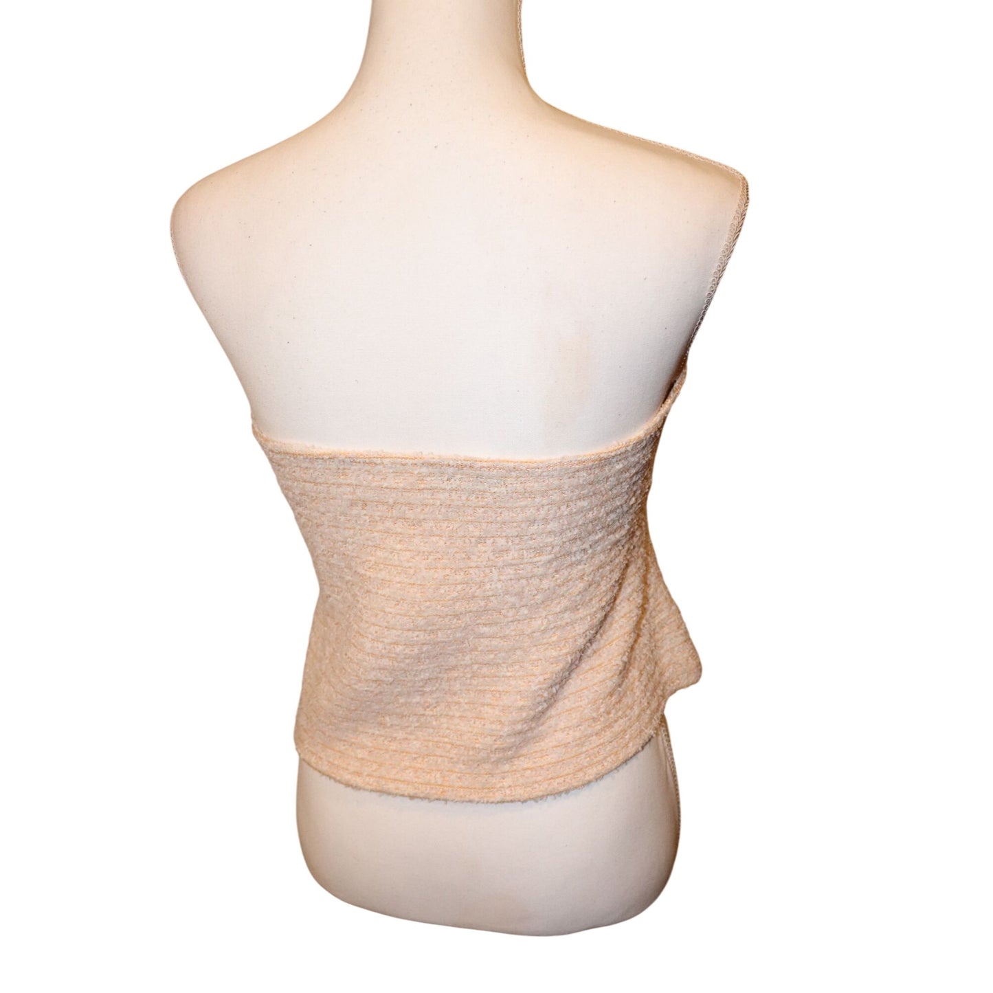 St. John Beige and Sorbet Orange Tweed Bandeau, Large