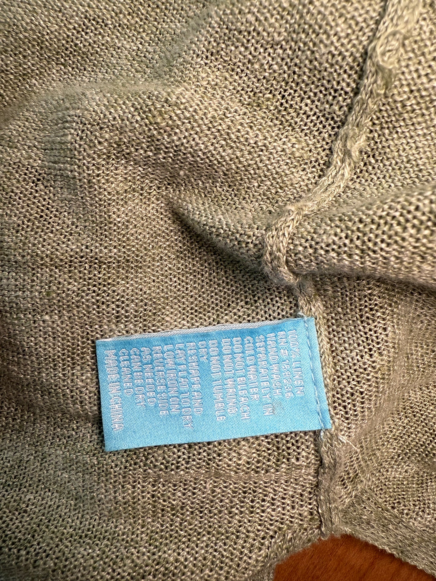 J.McLaughlin Alva Linen Crewneck Sweater, Size Medium