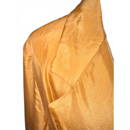 Dries Van Noten Copper Silk Long Trench Coat , Small (oversized)