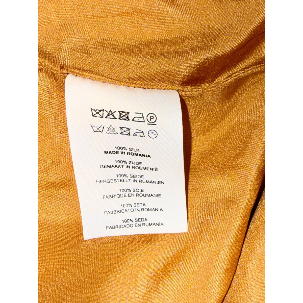 Dries Van Noten Copper Silk Long Trench Coat , Small (oversized)