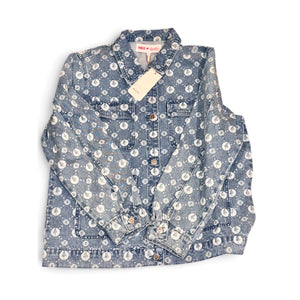 Maje X Sailor Moon Denim Jacket Womens Moon & Sailor Print FR 40 NWT