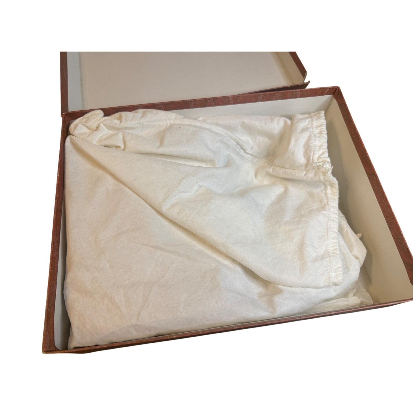Etro Ivory Paisley Jacquard Nylon & Leather Bag With Guarantee Card & Box