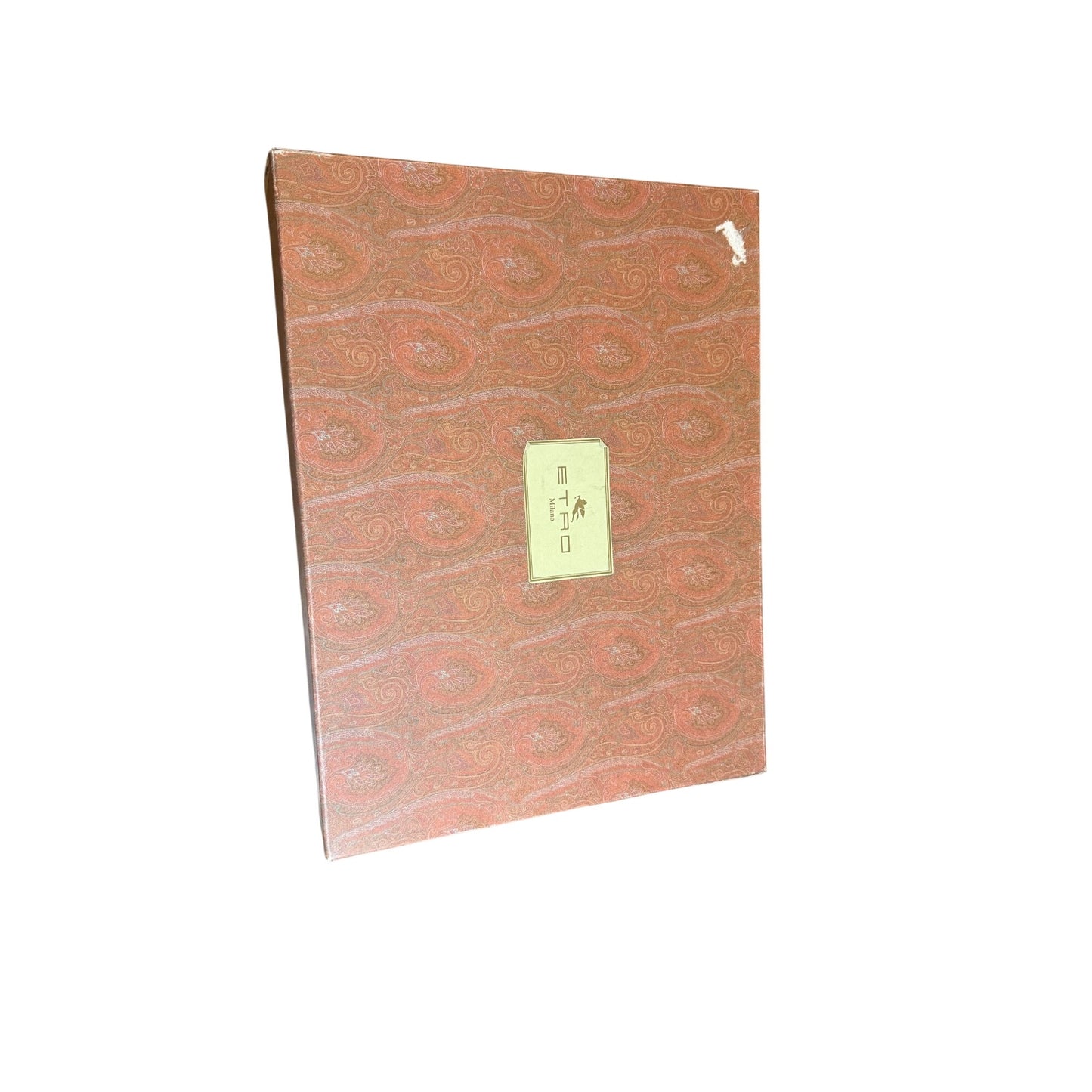 Etro Ivory Paisley Jacquard Nylon & Leather Bag With Guarantee Card & Box