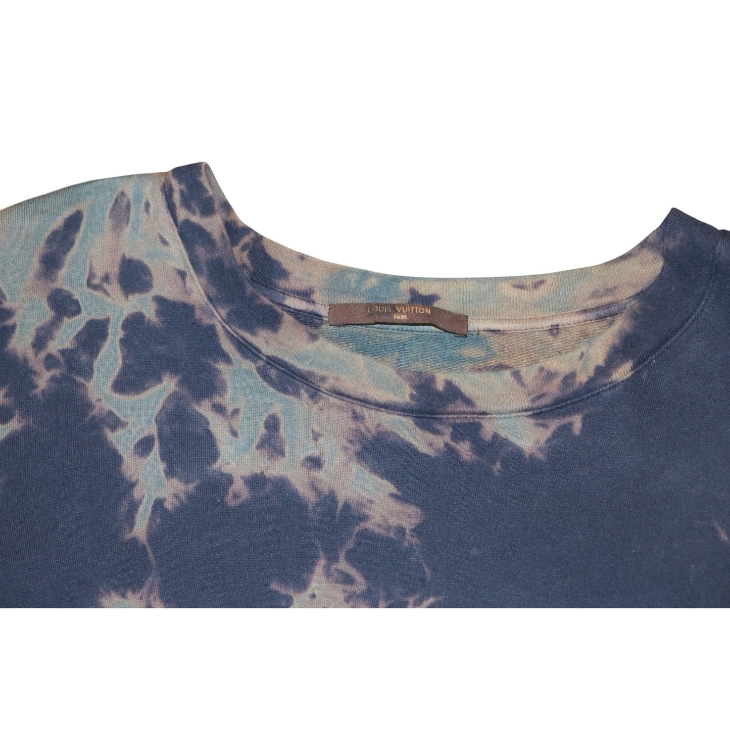Louis Vuitton Tie-Dye Sweatshirt Navy & Beige 4L (Fits XL)