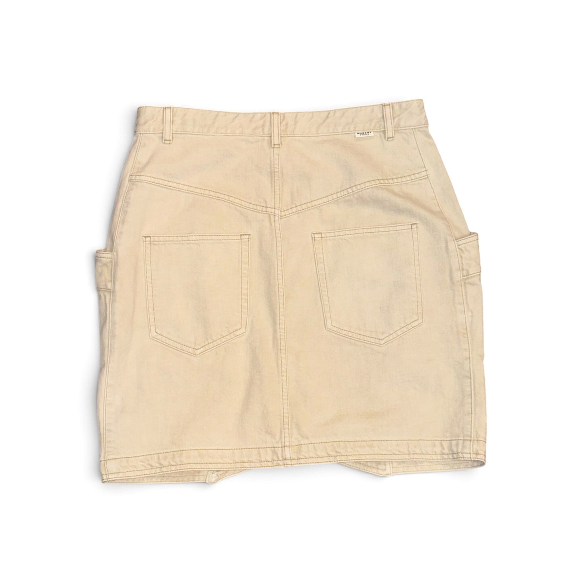 Isabel Marant Étoile Beige Button-Front Mini Skirt Size 42/US 10