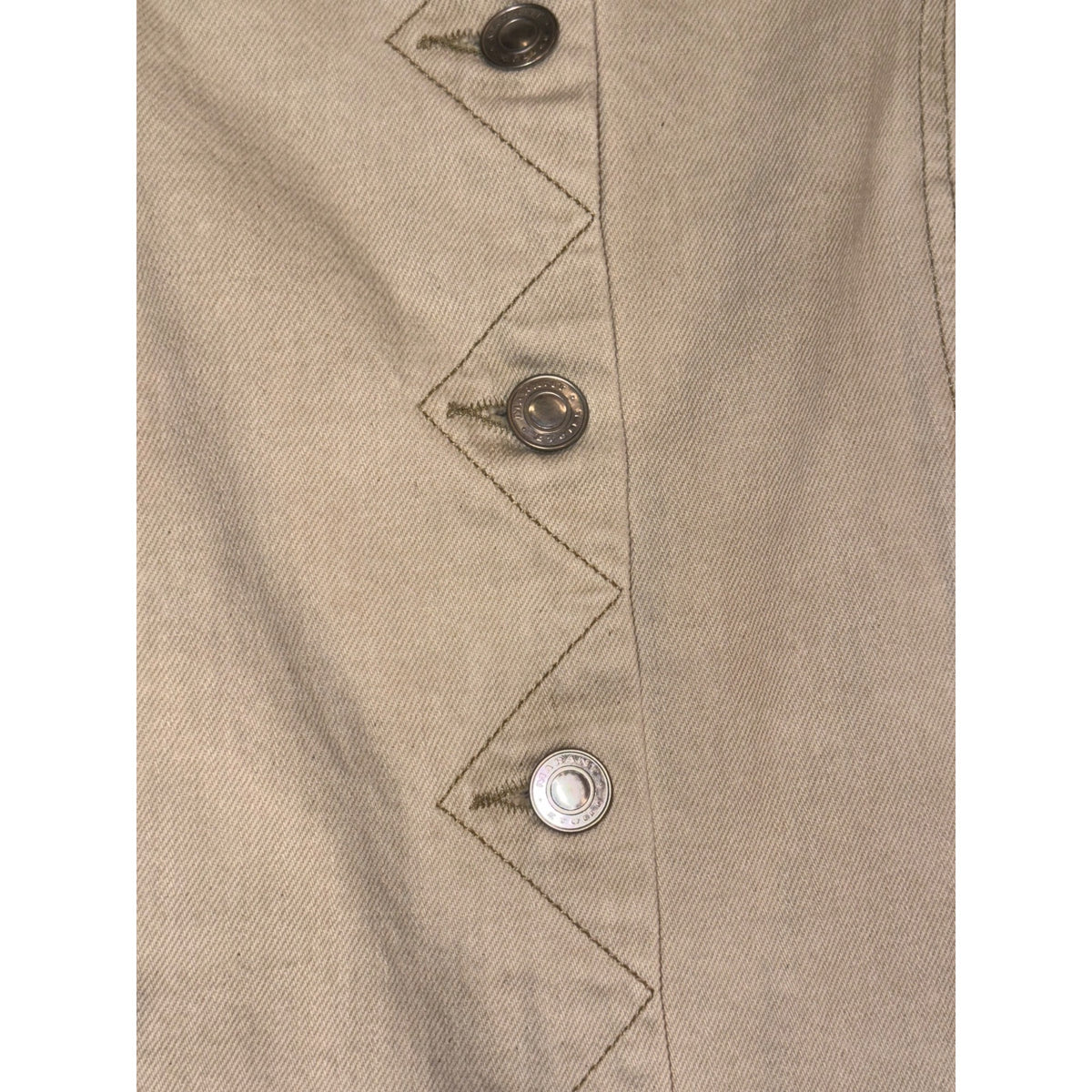 Isabel Marant Étoile Beige Button-Front Mini Skirt Size 42/US 10