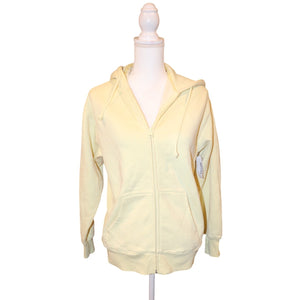 Aritzia TNA Cozy Fleece Boyfriend Hoodie, Yellow Lemongrass, XXS