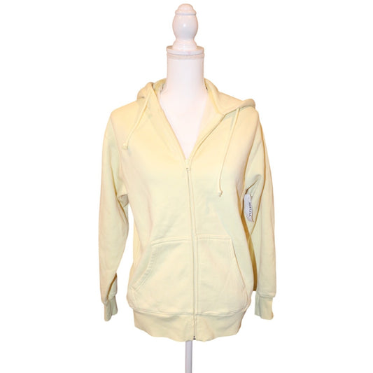 Aritzia TNA Cozy Fleece Boyfriend Hoodie, Yellow Lemongrass, XXS