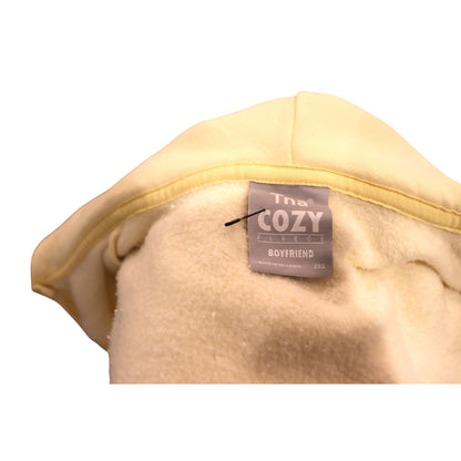 Aritzia TNA Cozy Fleece Boyfriend Hoodie, Yellow Lemongrass, XXS