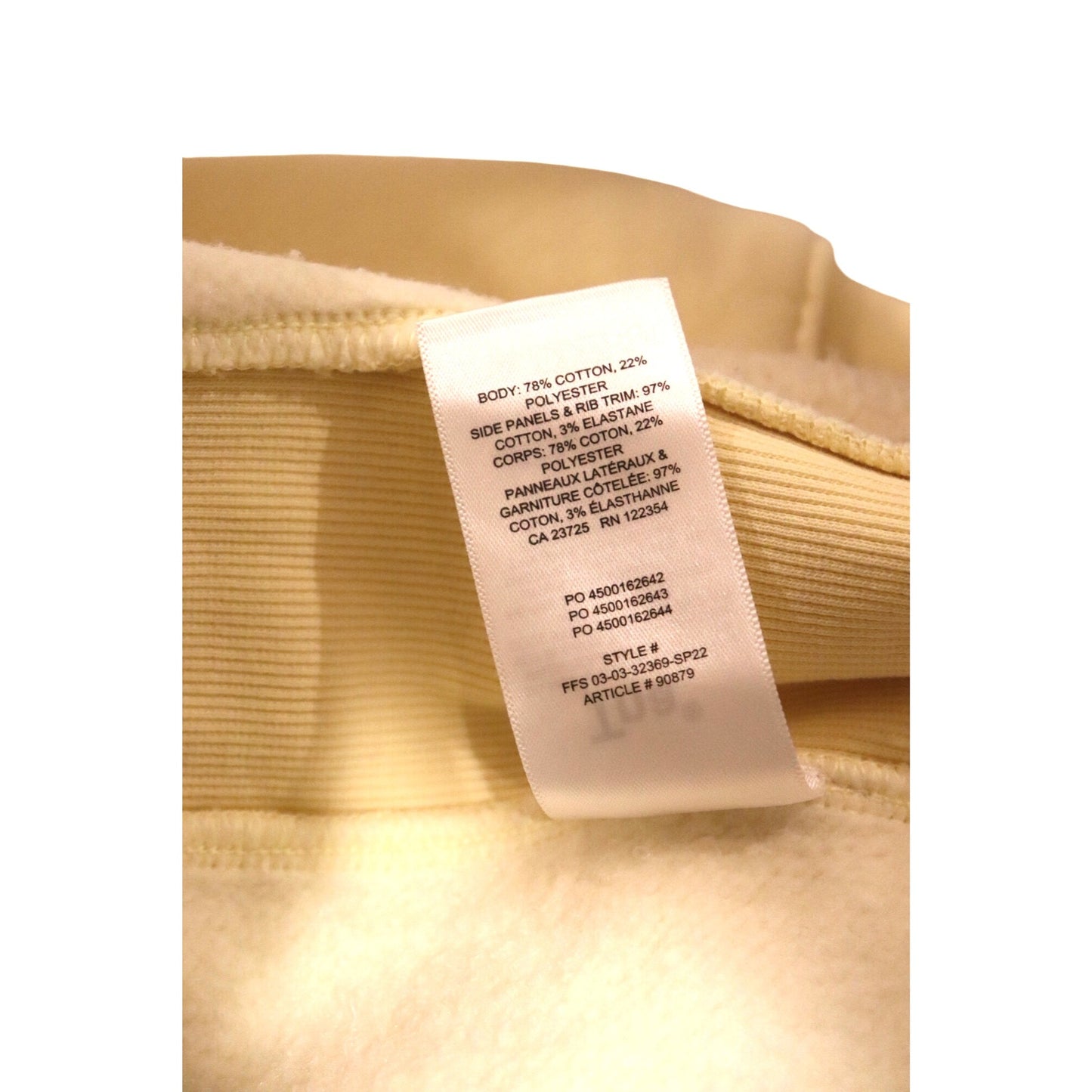 Aritzia TNA Cozy Fleece Boyfriend Hoodie, Yellow Lemongrass, XXS