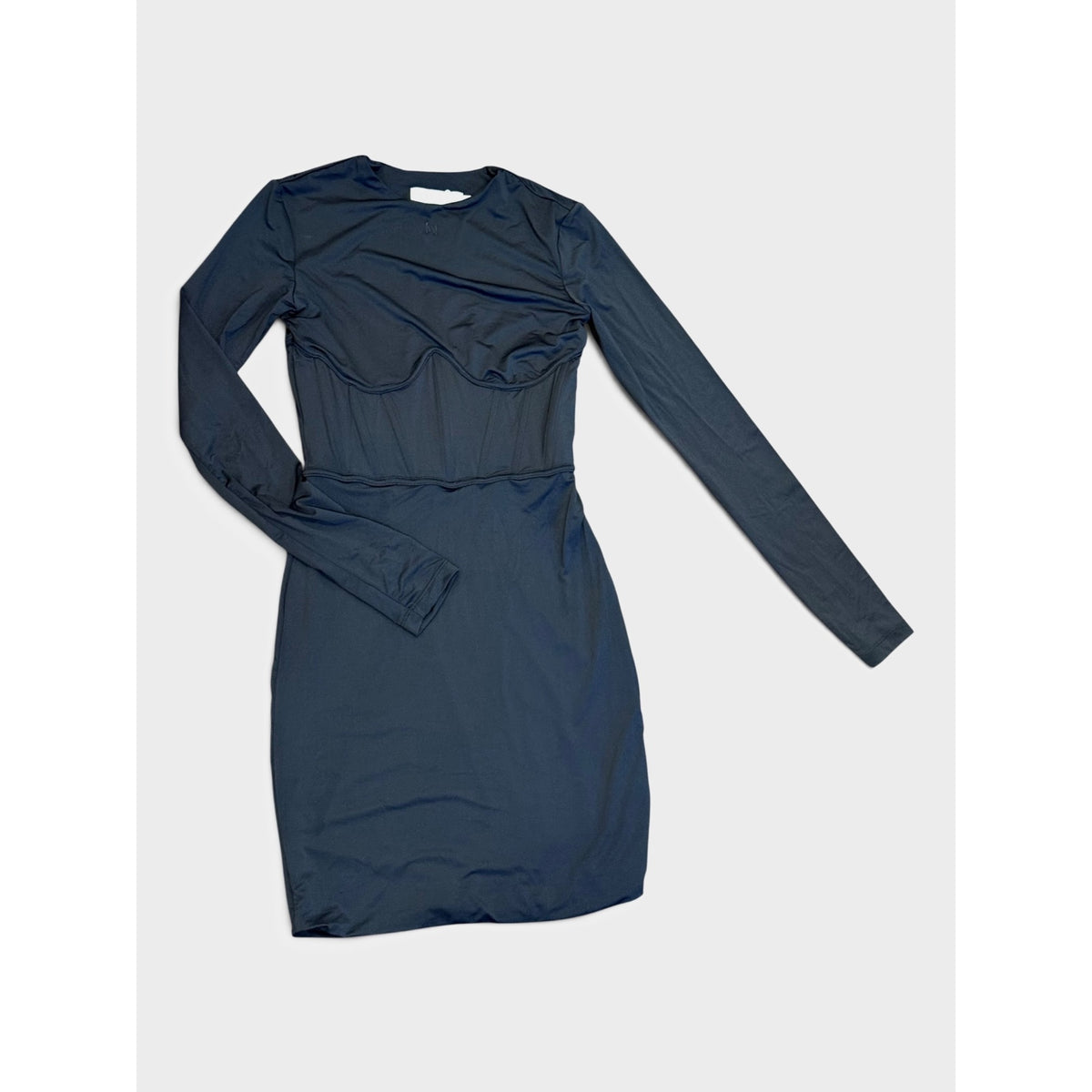 Meshki Astrid Long Sleeve Corset Mini Dress, XS