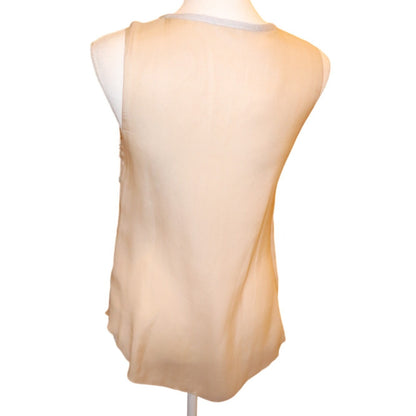 L'Agence Sleeveless Top With Rhinestone Embellishments, Small