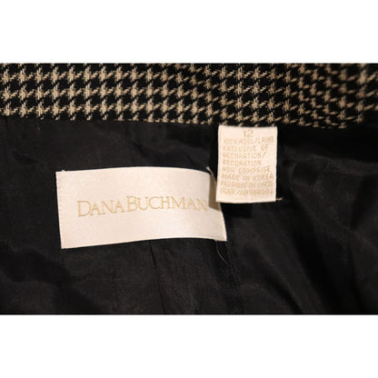 Dana Buchman Womens Houndstooth Skirt Suit Set ,Size 12