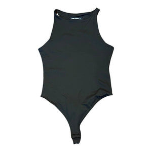 Love Poem Black Sleeveless High-Neck Bodysuit Womens Size L