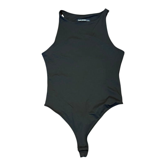 Love Poem Black Sleeveless High-Neck Bodysuit black - front view | Taylored Finds