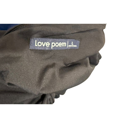 Love Poem Black Sleeveless High-Neck Bodysuit Womens Size L