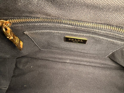 Prada Canapa Bijoux Studded Tote