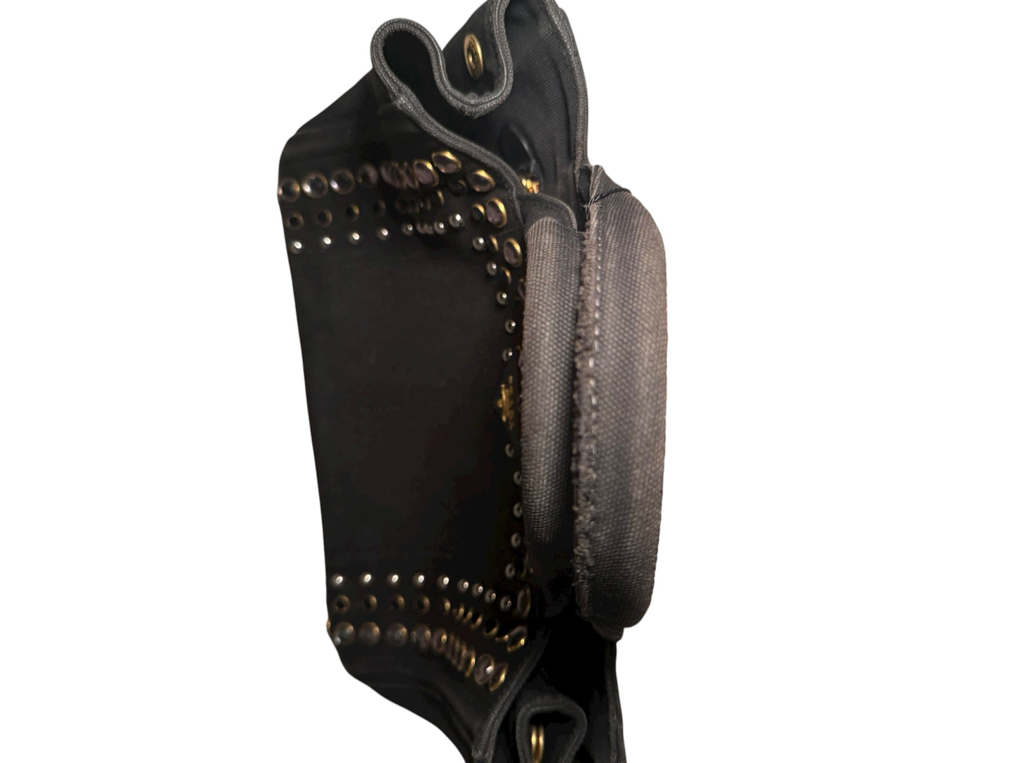 Prada Canapa Bijoux Studded Tote