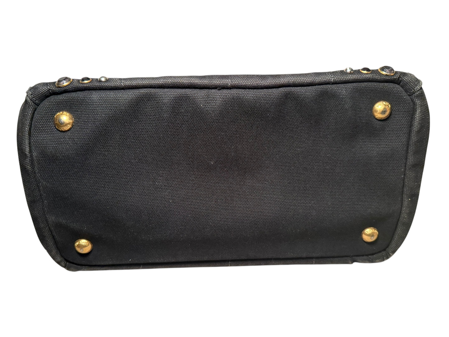 Prada Canapa Bijoux Studded Tote