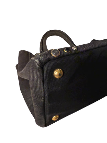 Prada Canapa Bijoux Studded Tote