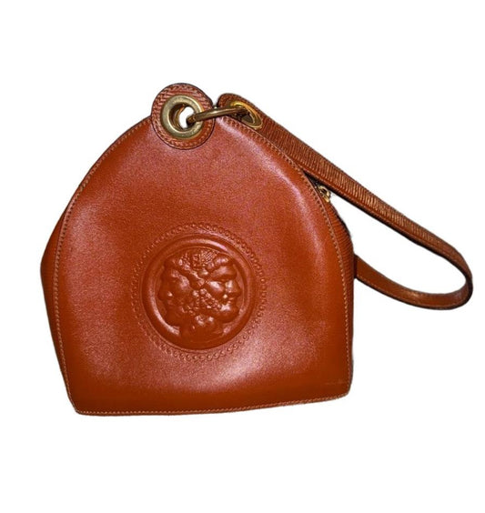Fendi Vintage Janus Bag, Tan Textured Leather