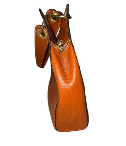 Fendi Vintage Janus Bag, Tan Textured Leather