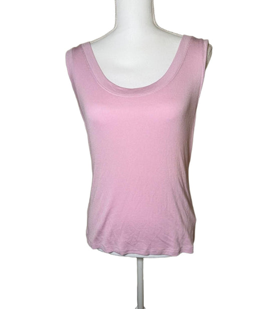 New Favorite Daughter Tank Top Size XL Pink Ribbed Scoop Neck