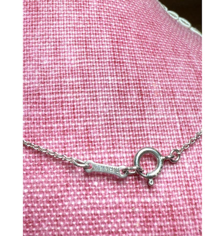 Tiffany & Co Elsa Peretti Womens Silver Bean Pendant Necklace