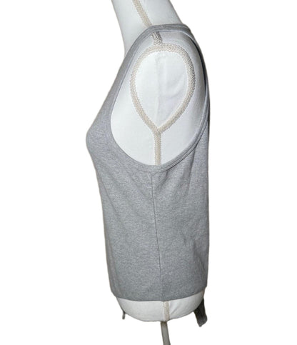 New Favorite Daughter XXL Heather Grey Ribbed Sleeveless Bodysuit