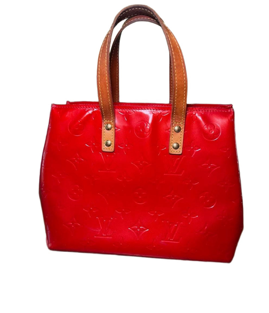 Louis Vuitton Reade PM Red Vernis Handbag