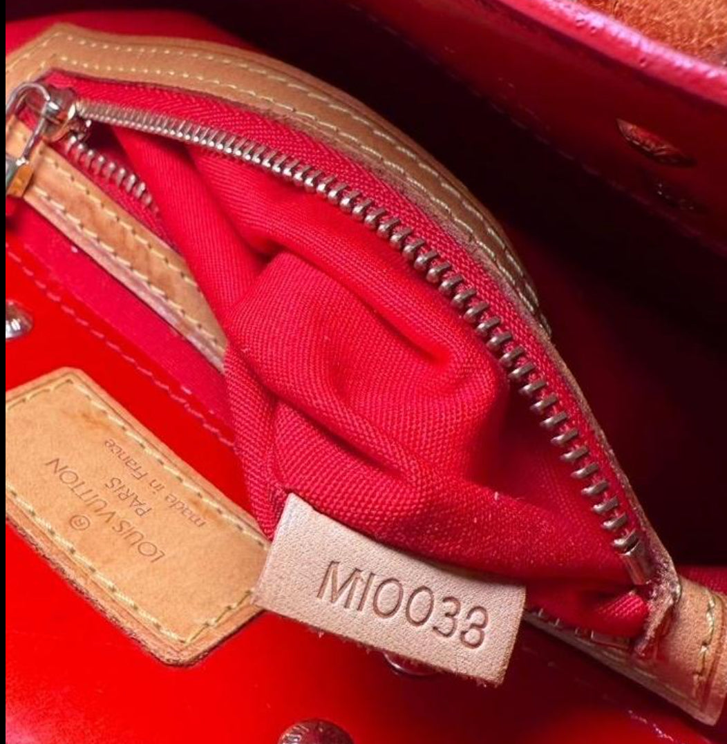 Louis Vuitton Reade PM Red Vernis Handbag