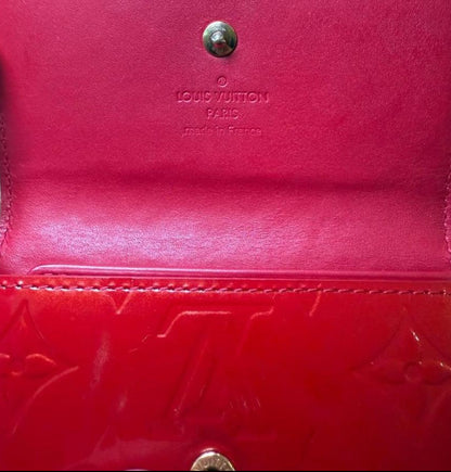 Louis Vuitton Red Vernis Wallet