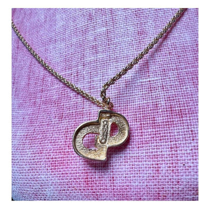 Christian Dior CD Logo Pendant Necklace