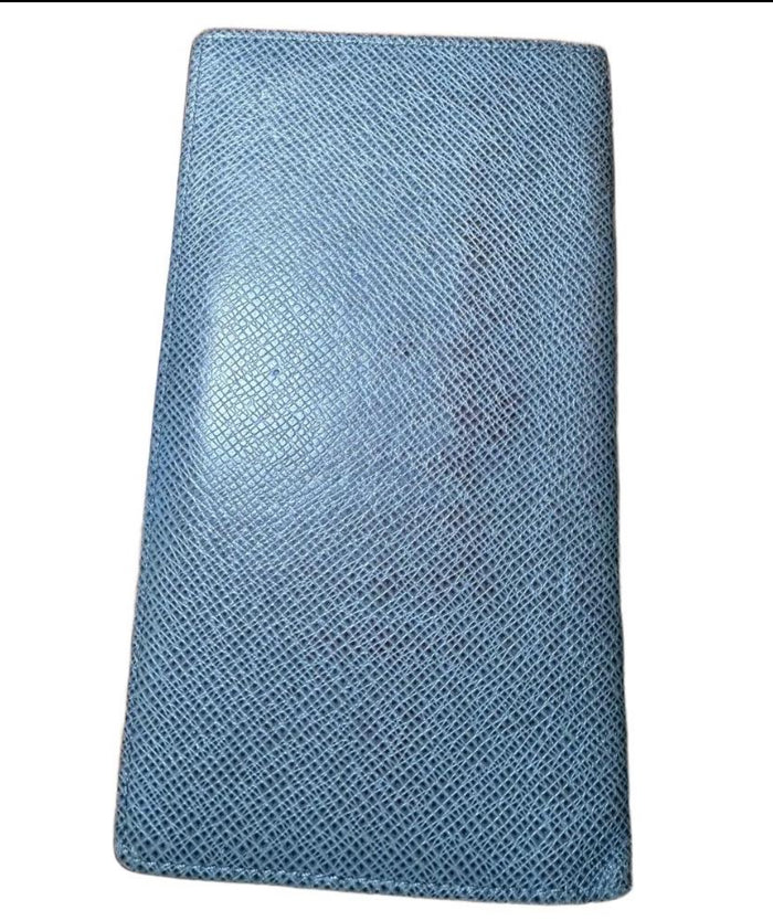 Louis Vuitton Gray Taiga Leather Wallet