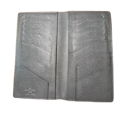 Louis Vuitton Gray Taiga Leather Wallet