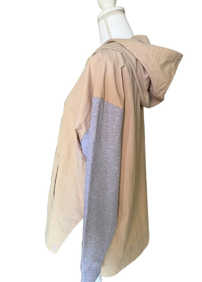 New Johnny Was Womens Hoodie Pullover Beige Tan Grey Calme, Medium