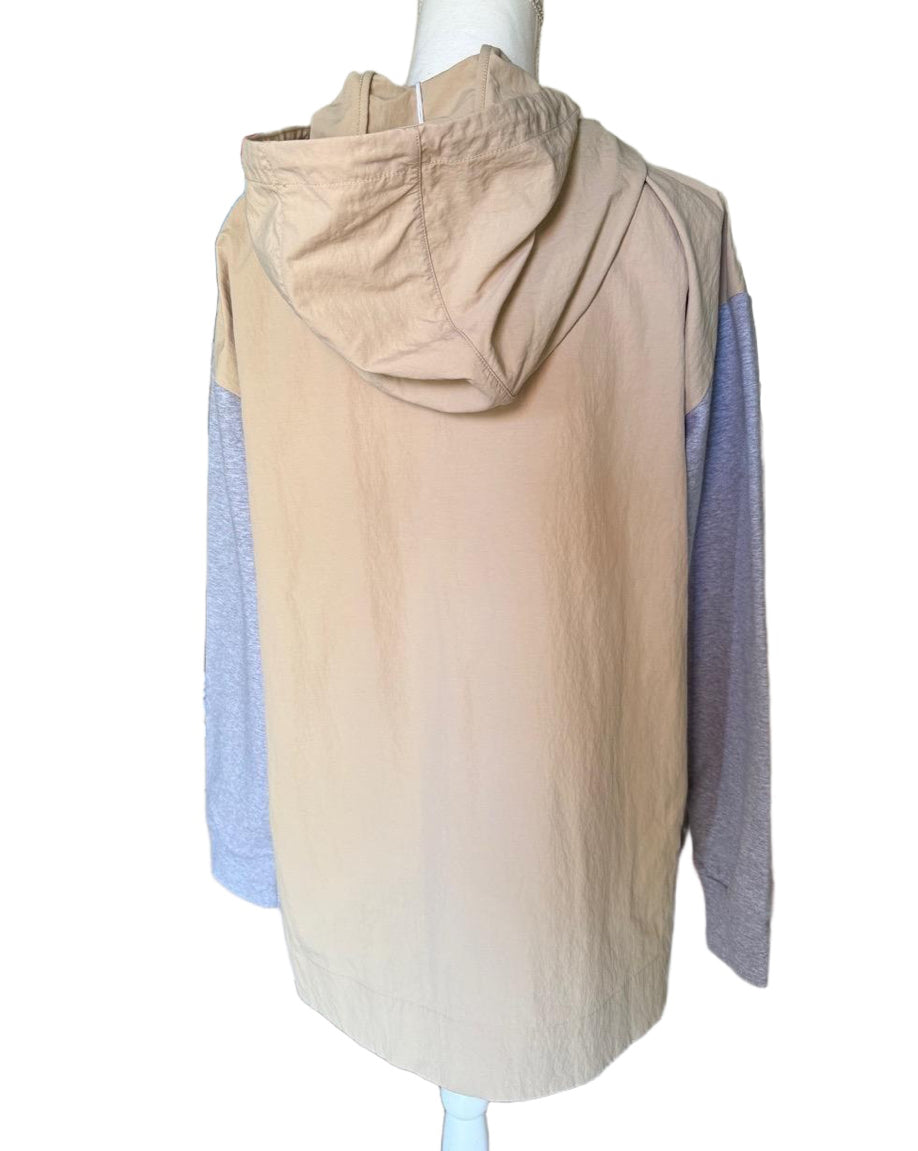 New Johnny Was Womens Hoodie Pullover Beige Tan Grey Calme, Medium